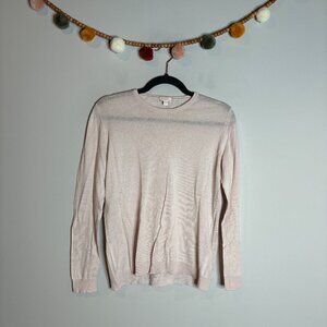 Cuyana blush pink light knit sweater